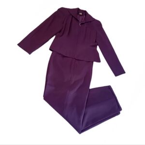 Vintage Zone DK Apparel Eggplant Pant Suit | EUC | Fully Lined